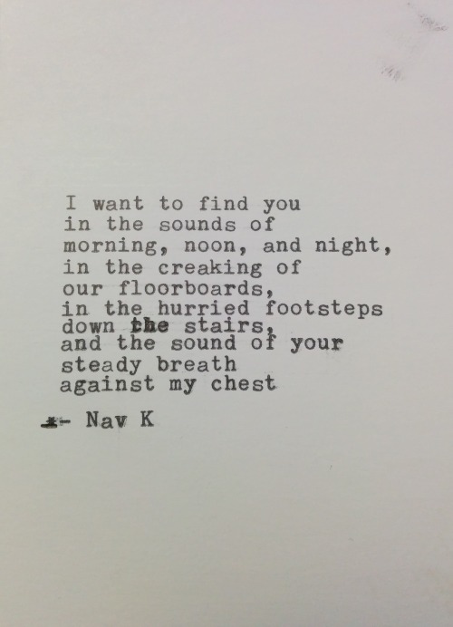 navk:

Nav K, you are everywhere like the ink on my hands 