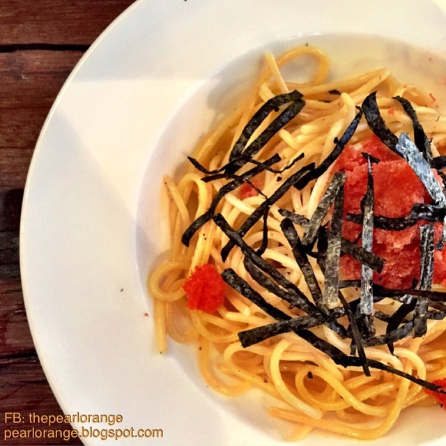 From Gastroposter Rosita Lam, via Instagram:

Empress Cafe : Japanese mentaiko spaghetti 
www.facebook.com/thepearlorange