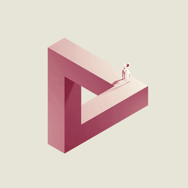 Afbeeldingsresultaten voor Penrose triangle naimated gif