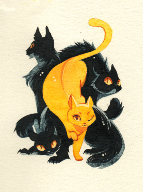 Now Gold was good, and gold was nice, but she had a bit of mustard in her yellow for spice.
Inktober day 2 - Gold from The Witch of Hissing Hill!