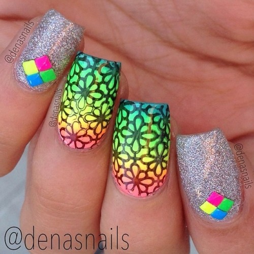 Colorful ombre Credit to @denasnails (http://ift.tt/1r1oi9D)