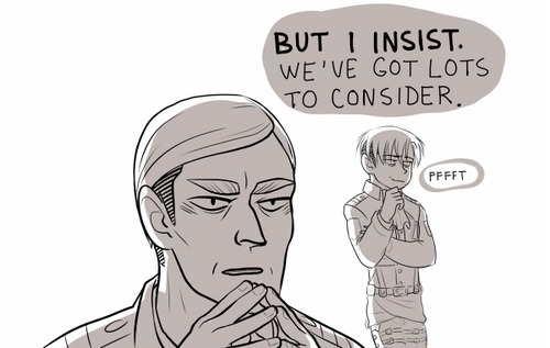 And Levi most likely would make fun of situation. - tumblr_inline_n183ry0nEd1steep7