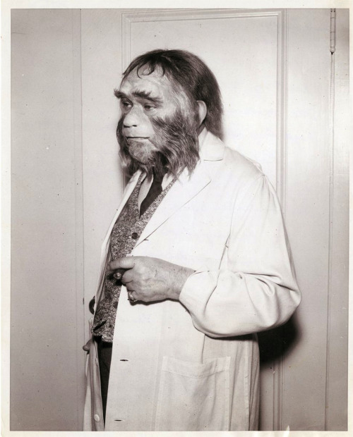 Edward G. Robinson make-up test for Planet of the Apes. 