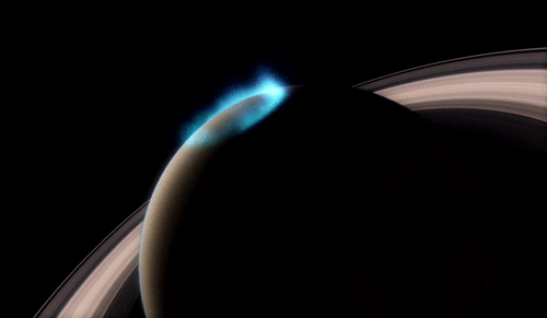 Saturn’s Aurorae animation