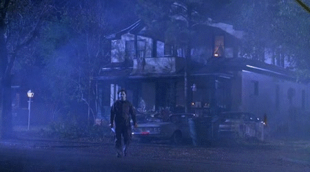 Image result for michael myers running gif