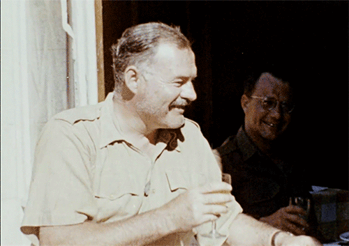 Stunning Image of Ernest Hemingway on 7/21/1945 