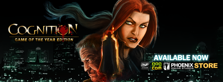 Cognition: An Erica Reed Thriller - Game of the Year Edition follows the story of Erica Reed, an FBI detective with the power of retro-cognition. The game has previously won several awards including the &#8220;Adventure of the Year&#8221; reader award over at adventure gamers.
Today we&#8217;re proud to announce a new update which adds German subtitles to every episode. The update will be automatically included into every online store.
Gonçalo GonçalvesSocial Media AssociatePhoenix Online Studios