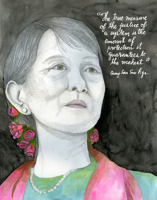 Happy 69th birthday, Aung San Suu Kyi! The beloved peace activist on freedom from fear