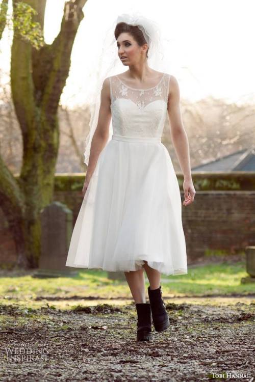 Tobi Hannah short wedding dress from 2015 Adventure Bridal...