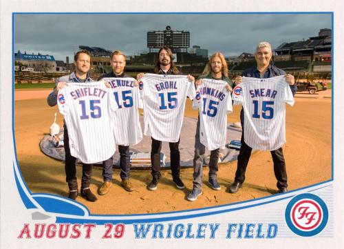 Foo Fighters will play Wrigley Field Aug. 29, 2015.