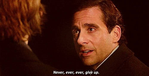 Image result for never give up gif