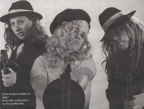 little-trouble-grrrl:</p>
<p>Babes in Toyland in Melody Maker, October 10, 1992<br />
