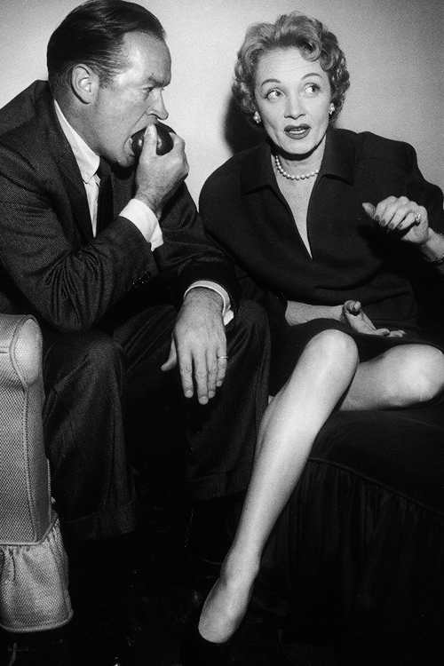 Bob Hope and Malene Dietrich, 1954.