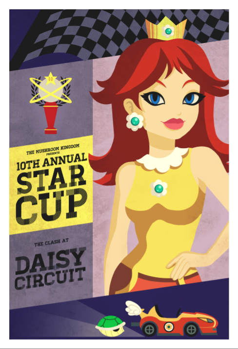 Mario Kart Circuit Poster Series by Indy Lytle