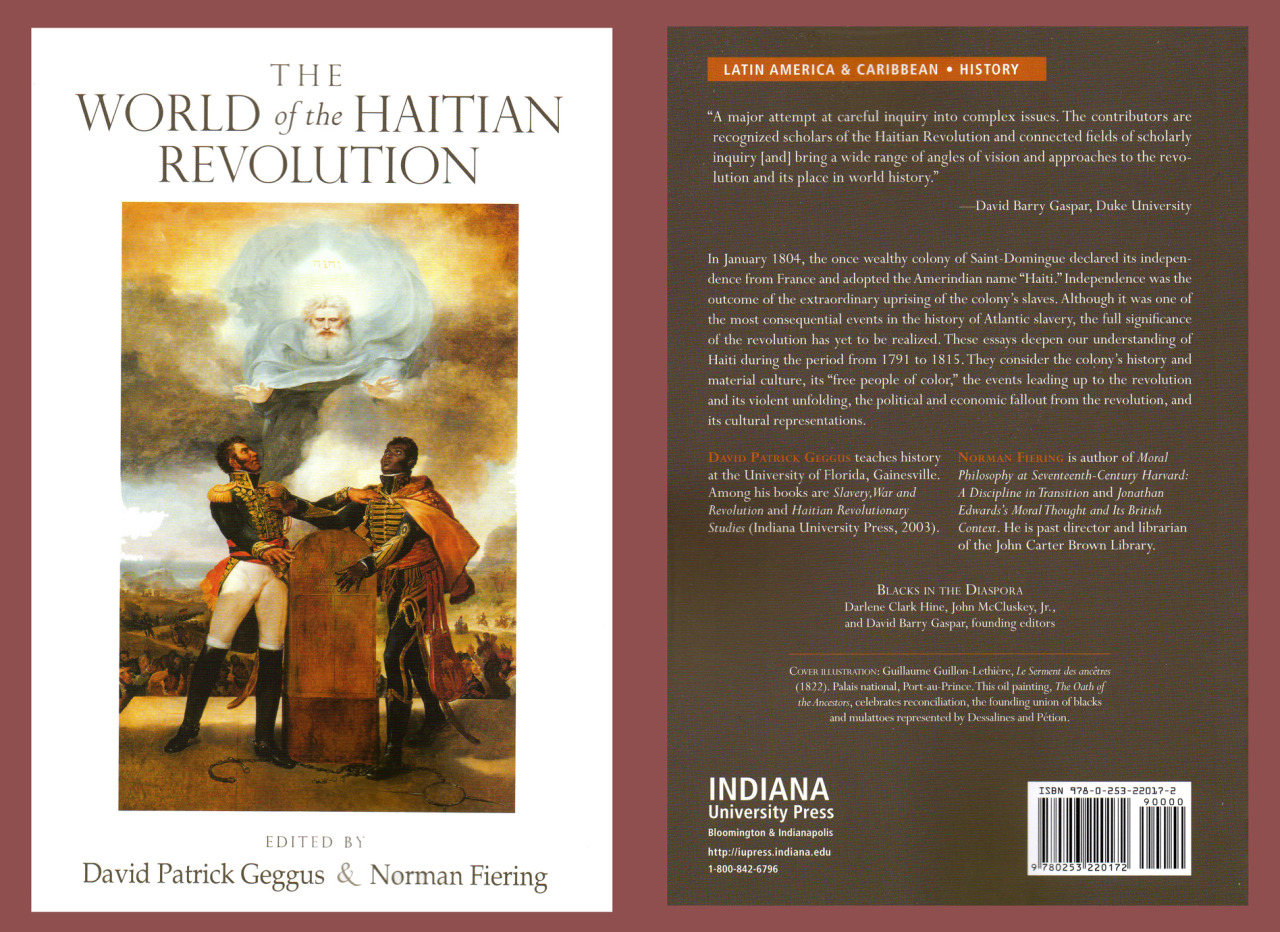haitianhistory:The Haitian Revolution - A short Reading List (of Anglophone scholars)"More than two hundred years after Haitian independence was declared on January 1, 1804, it remains a challenge to perceive the spirit that fueled the first abolition of slavery in the New World and gave rise to the second independent nation in the Americas. As recently as ten years ago, the Haitian Revolution (1789-1804), which created “Haiti” out of the ashes of French Saint Domingue, was the least understood of the three great democratic revolutions that transformed the Atlantic world in the last quarter of the eighteenth century. That is no longer true. In the decade since the 2004 bicentennial, a genuine explosion of scholarship on the Saint-Domingue revolution has profoundly enriched our memory of what Hannah Arendt, in her comparative study of the American and French revolutions, called “the revolutionary tradition and its lost treasure”. It is not clear to what extent this development has affected broader public understandings of the Haitian predicament, however."By Professor Malick W. Ghachem for the John Carter Brown Library online exposition: “The Other Revolution: Haiti 1789-1804.”The Black Jacobins: Toussaint L’Ouverture and the San Domingo Revolution by CLR James *The Making Haiti: Saint Domingue Revolution From Below by Carolyn E. Fick Avengers of the New World: The Story of the Haitian Revolution by Laurent Dubois A Concise History of the Haitian Revolution by Jeremy D. PopkinSlave Revolution in the Caribbean, 1789-1804: A Brief History with Documents by Laurent Dubois and John D. GarrigusUniversal Emancipation: The Haitian Revolution and the Radical Enlightenment by Nick Nesbitt Hegel, Haiti, and Universal History by Susan Buck-MorssThe Old Regime and the Haitian Revolution by Malick W. GhachemYou Are All Free: The Haitian Revolution and the Abolition of Slavery by Jeremy D. PopkinThe World of the Haitian Revolution by David Patrick Geggus and Norman Fiering* Much more scholarship could have been included in this list. To find more monographs and articles on the Haitian Revolution or, for a general reading list on Haiti, see here and here.