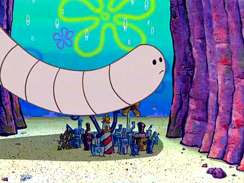 spongebob sandy and the worm | Tumblr