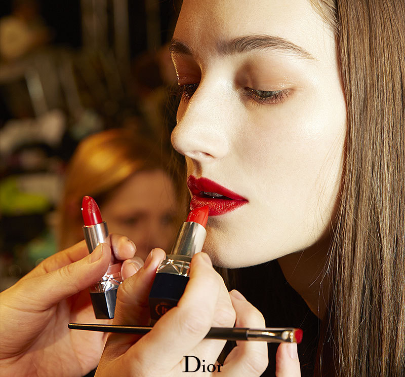 Maquillage chez Dior Haute Couture SS 2014 spectacle.