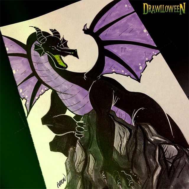 #Drawlloween Day 12: Dragon Queen.