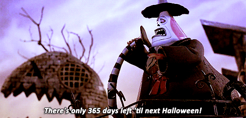 From the movie, 'A Nightmare Before Christmas'. The character is saying 'There's only 365 days left 'til next Halloween!'