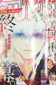 aktfmelody:

Tokyo Ghoul END.

It says on the top right;
Remember. Even if this world is no longer existing.
Then on the left;
End.