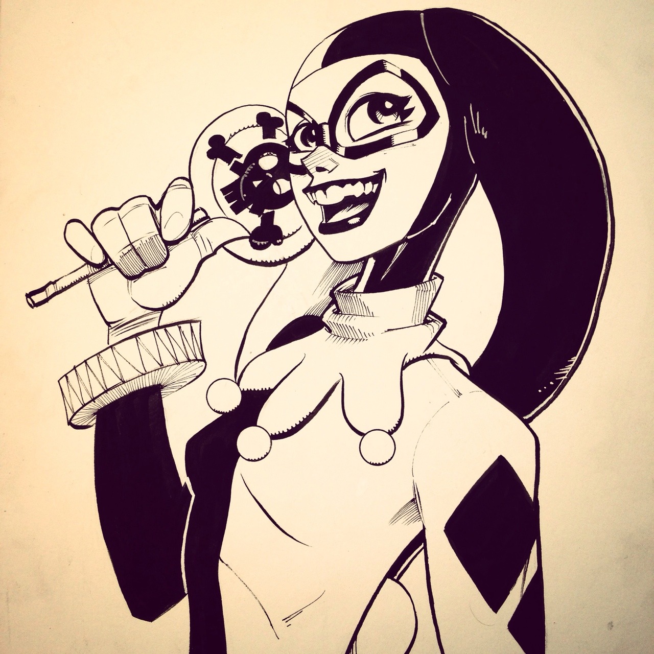 Inktober Day 27: more Harley because she&#8217;s fun.