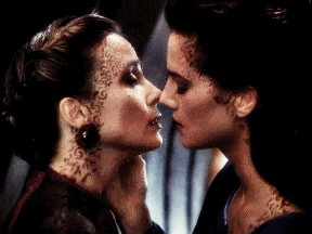 Image result for dax kiss ds9 gif