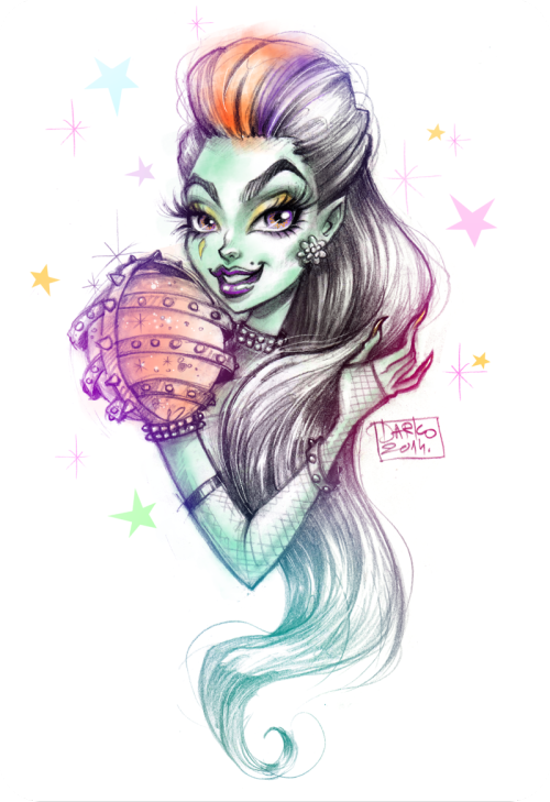 darkodordevic:

Here is the illustration of new Monster High gorgeous ghoul Casta Fierce, Halloween treat.

Art © Darko Dordevic
Casta Fierce © Mattel