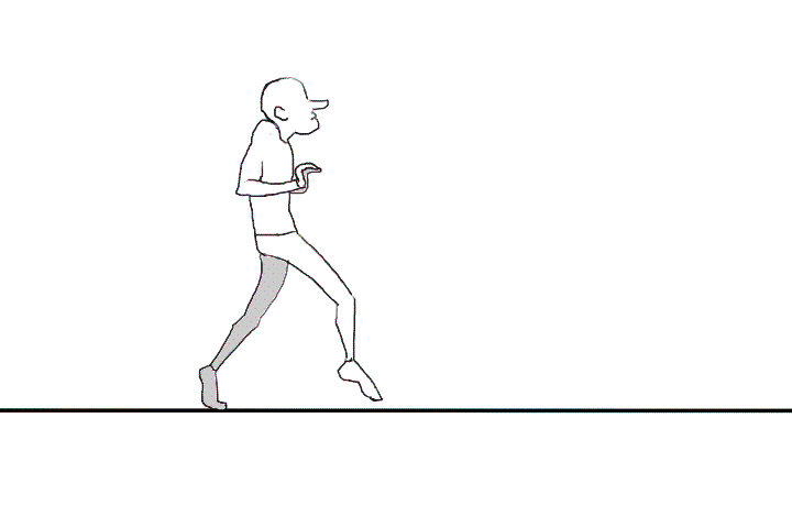 walk cycle animation gif | WiffleGif