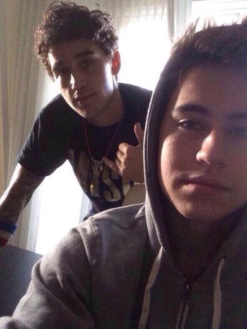 Another selfie of Luke and Nash