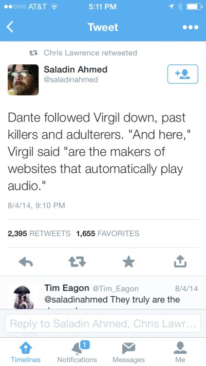 Dante followed Virgil down, past  the killers and adulterers.  