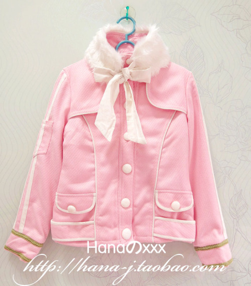 pastelfairy pink fuzzy collar jacket 167