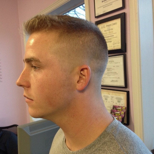 Men's Zero Fade On Sides Two On Top
