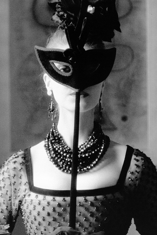 Dior, St. Laurent’s Mask with Lola Dress, photo by Mark...
