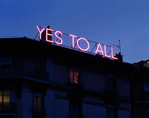visual-poetry:

»yes to all« by sylvie fleury
