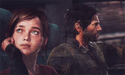 gaming Ellie idk joel videogames Naughty Dog the last of us edit by eri  tlou !TLOU ellie williams joel miller !over500notes this could have been  waaay better tbh don&#39;t really like