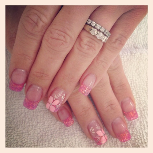 #pink #gelnails #acrylicnails #studionailselite #tips...
