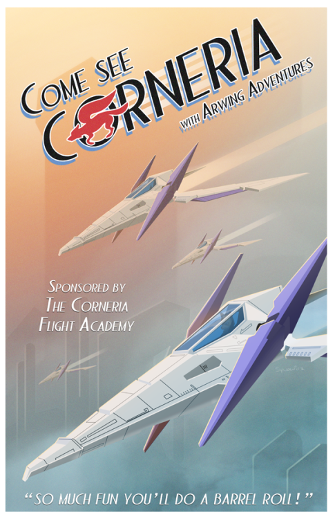 Star Fox: Corneria Poster by Matt Synowicz
