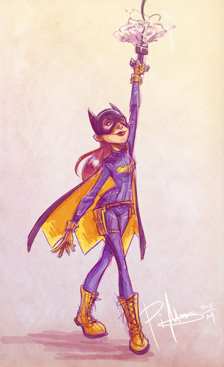 Batgirl sketch by Patrick Ian Moss. 