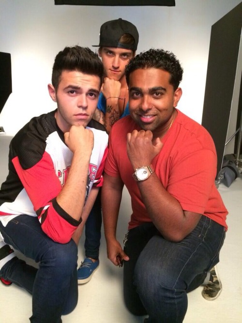 James and Beau at the studio of the Seventeen magazine
