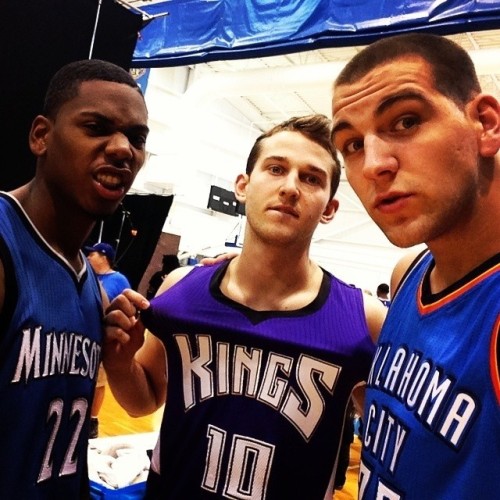 michiganathletics:<br /><br />Repping the Block M in the league.<br />(via Nik Stauskas on Instagram)<br />