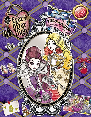 Ever After High: Thronecoming Reusable Sticker Bookby Melissa YuOctober 7, 2014
Thronecoming has arrived!
It&#8217;s one of the most spelltacular events at Ever After High, and the fairytale students will be boasting their finest fashions and enchanting dance moves. What&#8217;s more, at the end of the night, two students are crowned Thronecoming Queen and King!
What if you were attending Thronecoming? Use this book to dream up your float for the parade, design your Thronecoming dress (we know you have hexquisite taste), don accessories from your crown to your slippers, and transform the Grand Ballroom for the big dance! Don&#8217;t forget to add jewels to your crown before getting your manicures!