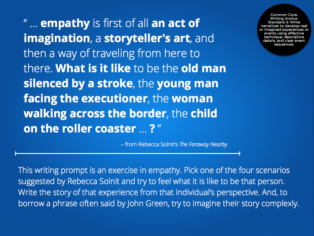 #806
"empathy is first of all an act of imagination"