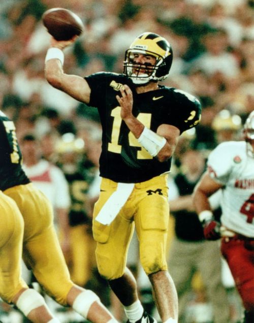 michiganathletics:<br /><br />Brian Griese’s out here winning national titles. <br />(via Michigan Athletics on Pinterest)<br />