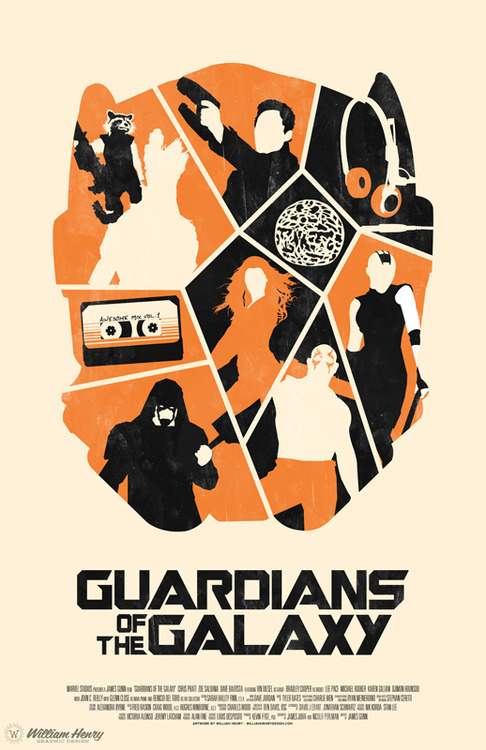 Guardians Of The Galaxy Poster by William Henry