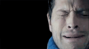 Supernatural GIF - Castiel crying