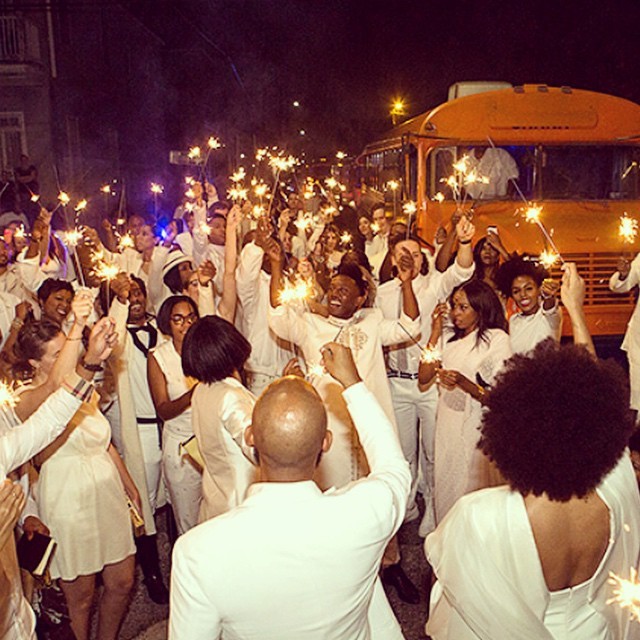 Solange Knowles and her Family and Guests Dazzles in White for Wedding