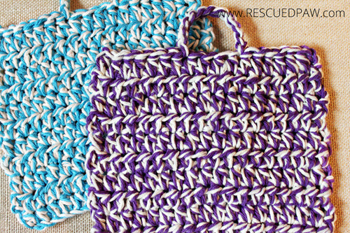 Crochet Hot Pad Pattern with Handles