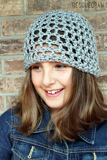 OPEN LACE CROCHET HAT - Free Pattern by Easy Crochet Crochet