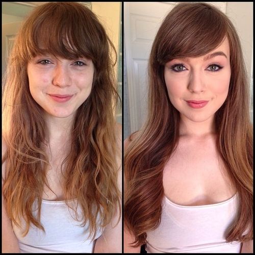 Porn stars without makeup before and after