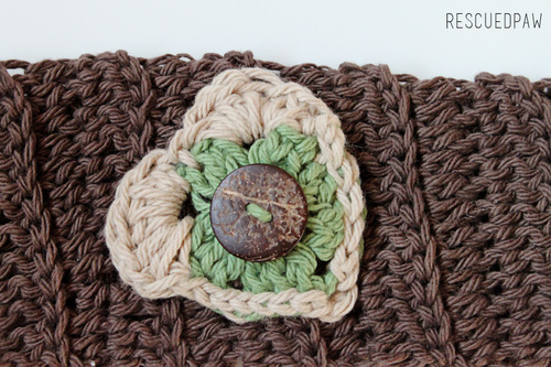 Crochet Button Heart Headband Pattern - Crochet Pattern Heart Headband